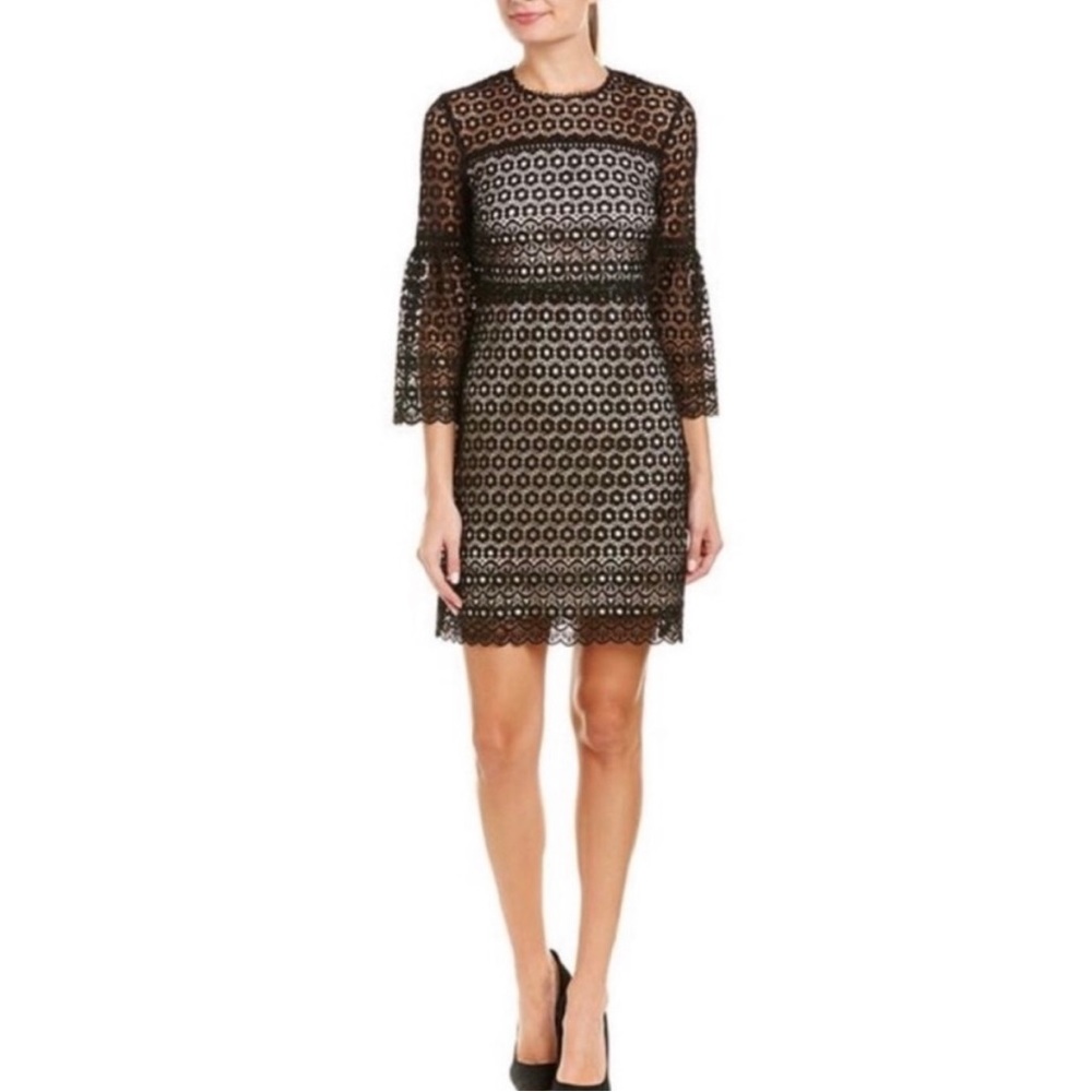 J.Crew Bell-sleeve daisy lace dress